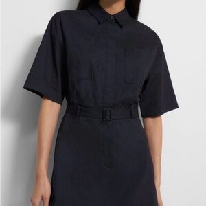 Theory Black Midi Dress